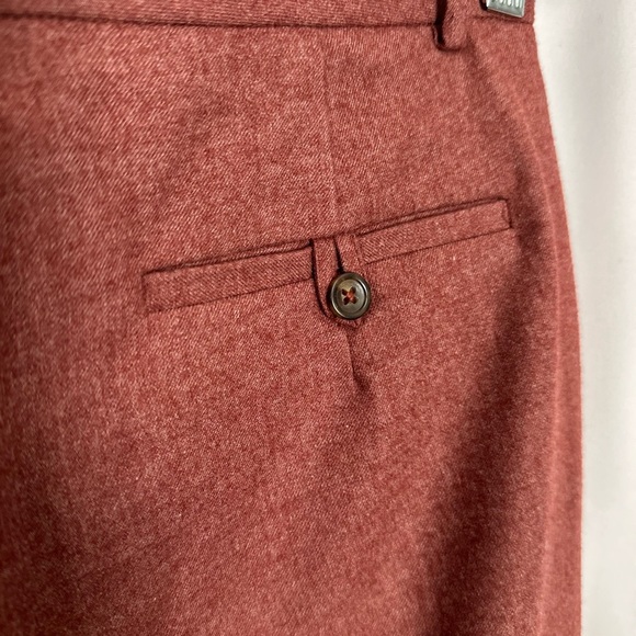 Banana Republic Reddish-Brown Chinos Wool Tailored for Professional Wear (868) - Picture 5 of 12